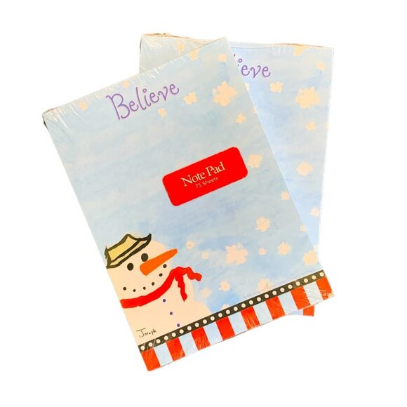 New Snowman Notepads: MD Anderson Cancer Center Children's Art Project - Picture 1 of 2